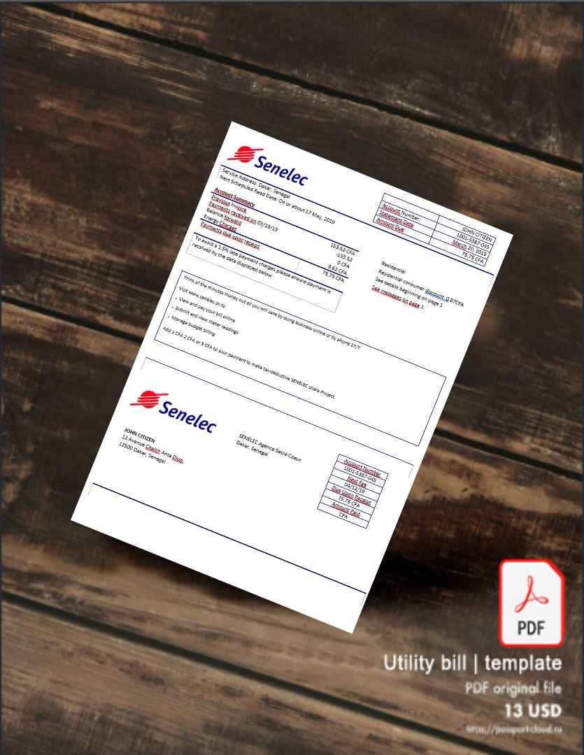 Utility bill | Albanian Power | Albania